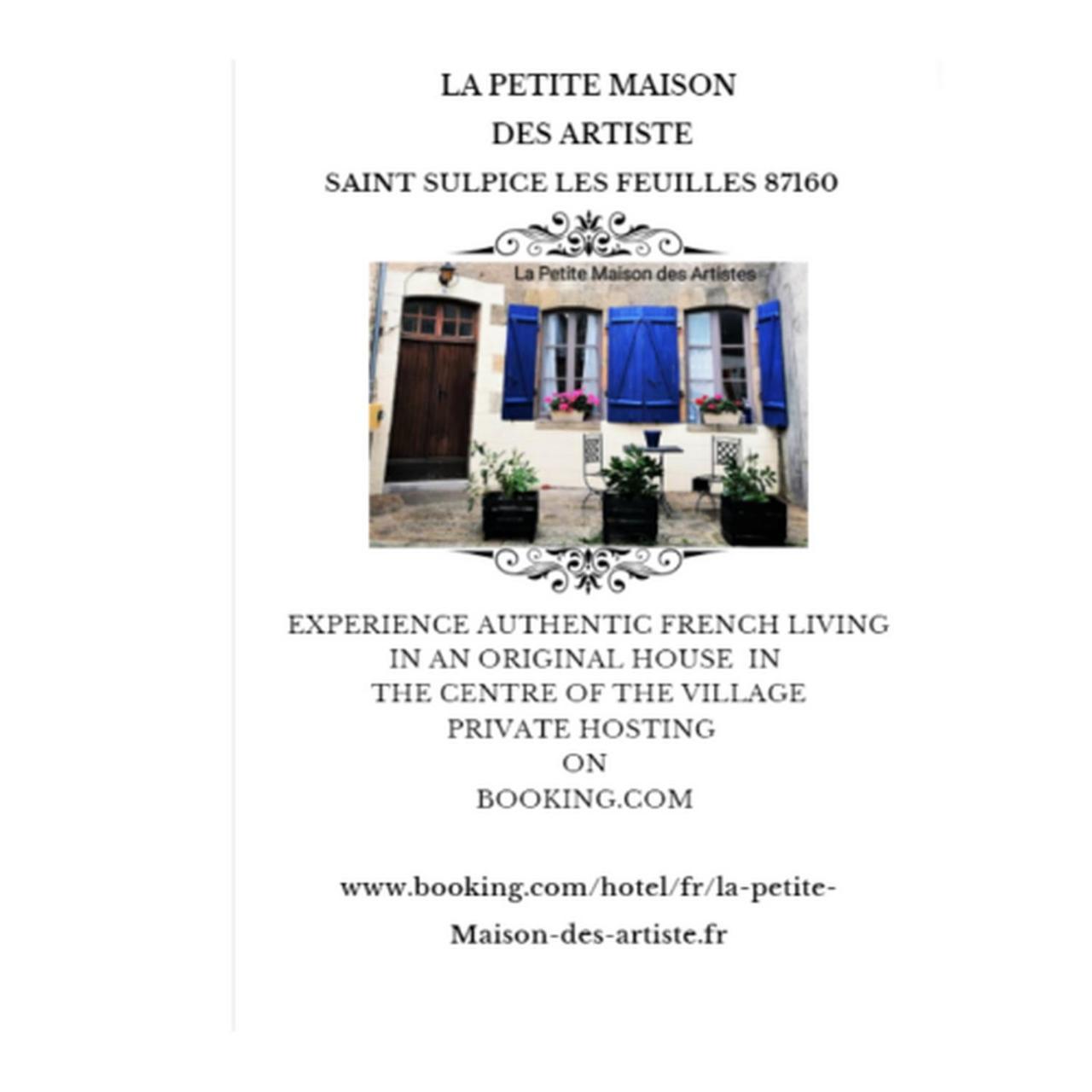 La Petite Maison Des Artiste Villa Saint-Sulpice-les-Feuilles Exterior foto